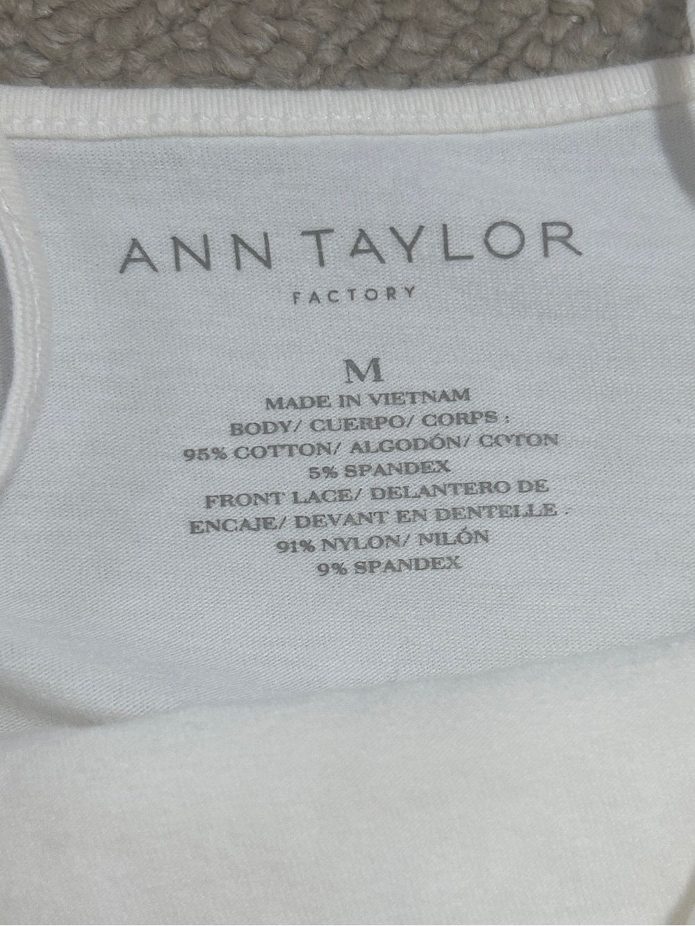 Ann Taylor Factory White Tank Top